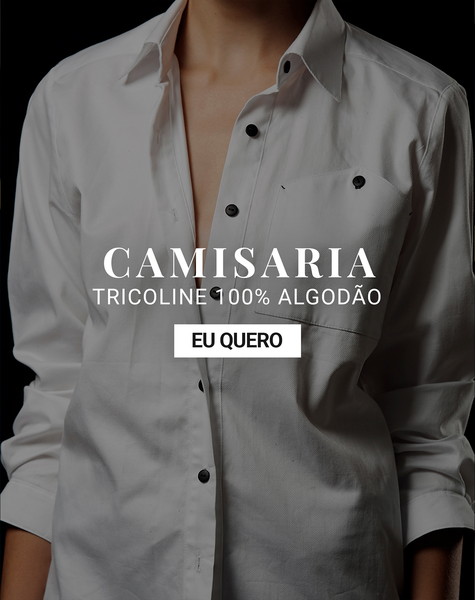 tricoline para camisaria